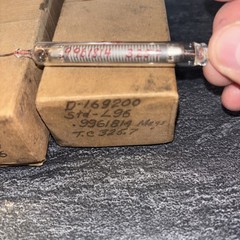 VINTAGE LOT OF 2 GLASS HIGH VOLTAGE RESISTOR L45 L96 Unknown Maker LOC Z