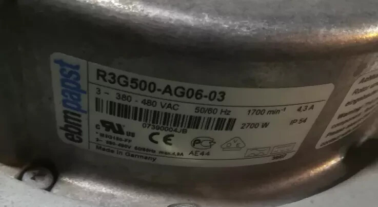 1PC Used R3G500-AG06-03 Industrial Fan Fit for ABB Inverter (By DHL) #H798DD DX