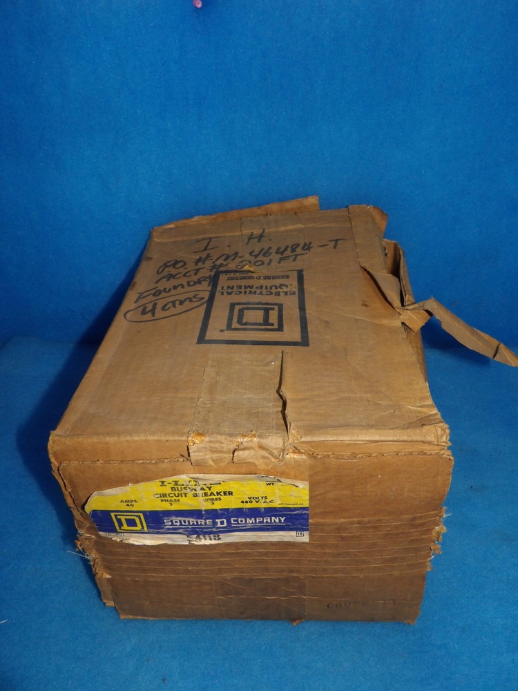 NIB Square D PFA-34040 40A 3 Plug Bus Plug Switch + 1 Year Warranty