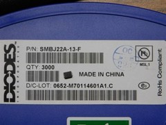 25 Diodes Inc. SMBJ22A-13-F 600W 22V SM Transient Voltage Suppressor SMB Package