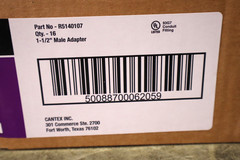 16 Cantex R5140107, 1-1/2″, Rigid PVC, Threaded Male, Conduit Adapter, (420)