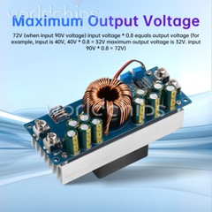 800W/1200W DC-DC Adjustable Buck Power Module DC15V-90V to DC2.5V-72V 28A/50A