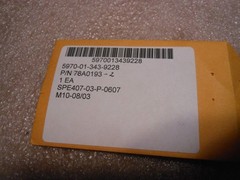 CRANE ELEC INSULATOR WASHER PART # 78A0193-2 NSN: 5970-01-343-9228