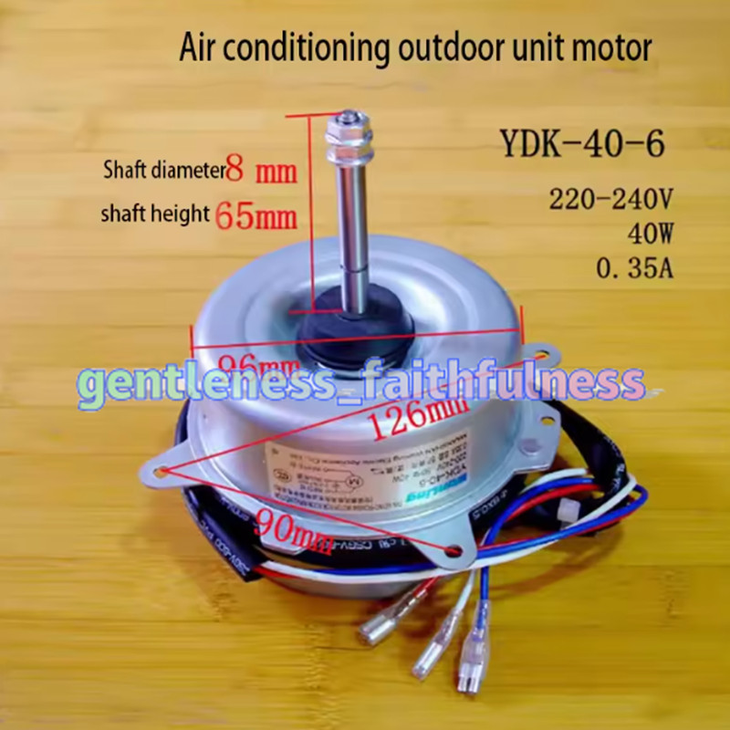 1X Air conditioner outdoor fan motor YDK-40-6 forward and reverse universal 1.5p