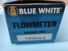 BLUE-WHITE F-45500LHN-12 FLOWMETER 0.5 – 5 GPM 1/2″ FPT, 127404