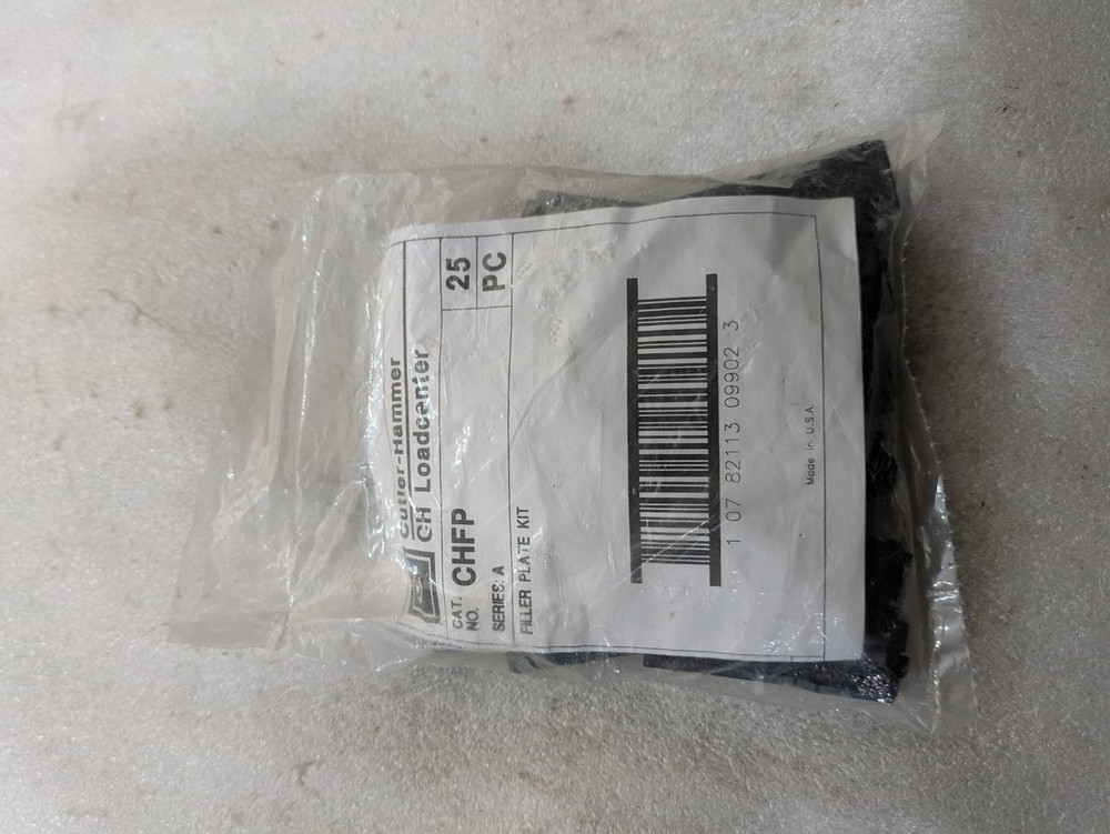 CUTLER-HAMMER CH LOAD CENTER CHFP SERIES A FILLER PLATE KIT ‘BAG OF 25’