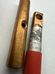 200 Amp 15kV LRT Compression Connector Long Bi-Metal Connector 1-Hole Lug