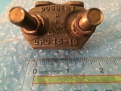 Dossert Bronze grounding clamp GPC75-13 same Burndy Gar 1426 cable to post /pipe