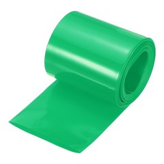 Battery Wrap 80mm Flat 18ft PVC Heat Shrink Tube Wraps Green