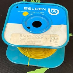 8504 – BELDEN – 1000FT YELLOW 24AWG (7×32) Tinned Copper, PVC Insulation, TYPE B