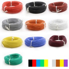 Flexible Soft Silicone Cable Wire Tinned Copper 2~30AWG 0.08mm Series Red Black