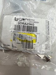 L-Com 90° Cast Metal Body D Sub Back Shell For 25 Pin Connectors SDRA25AG