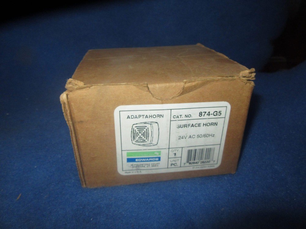 NIB Edwards 874-G5 Vibration Transducer Alarm 1 Year Warrranty
