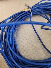 Quabbin 5506 DataMax Patch Cable Cat5E 24 AWG 3 Pair 25′ Blue