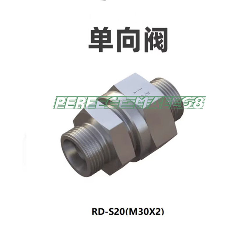 1PC NEW FIT FOR RD type hydraulic one-way valve RD-S20 M30*2.0