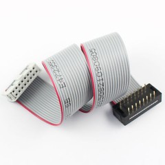 1PCS IDC Male 16 Pin Connector To IDC Female 16Pin Flat Ribbon Cable Length 25CM