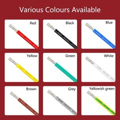 UL3135 Super Soft Silicone Cable Flexible Wire 10AWG to 30AWG Various Colours