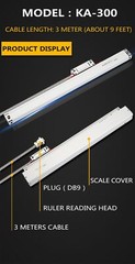 SINO Optical Grating Ruler Linear Scale For Turning Lathe Milling KA-300 5um TTL