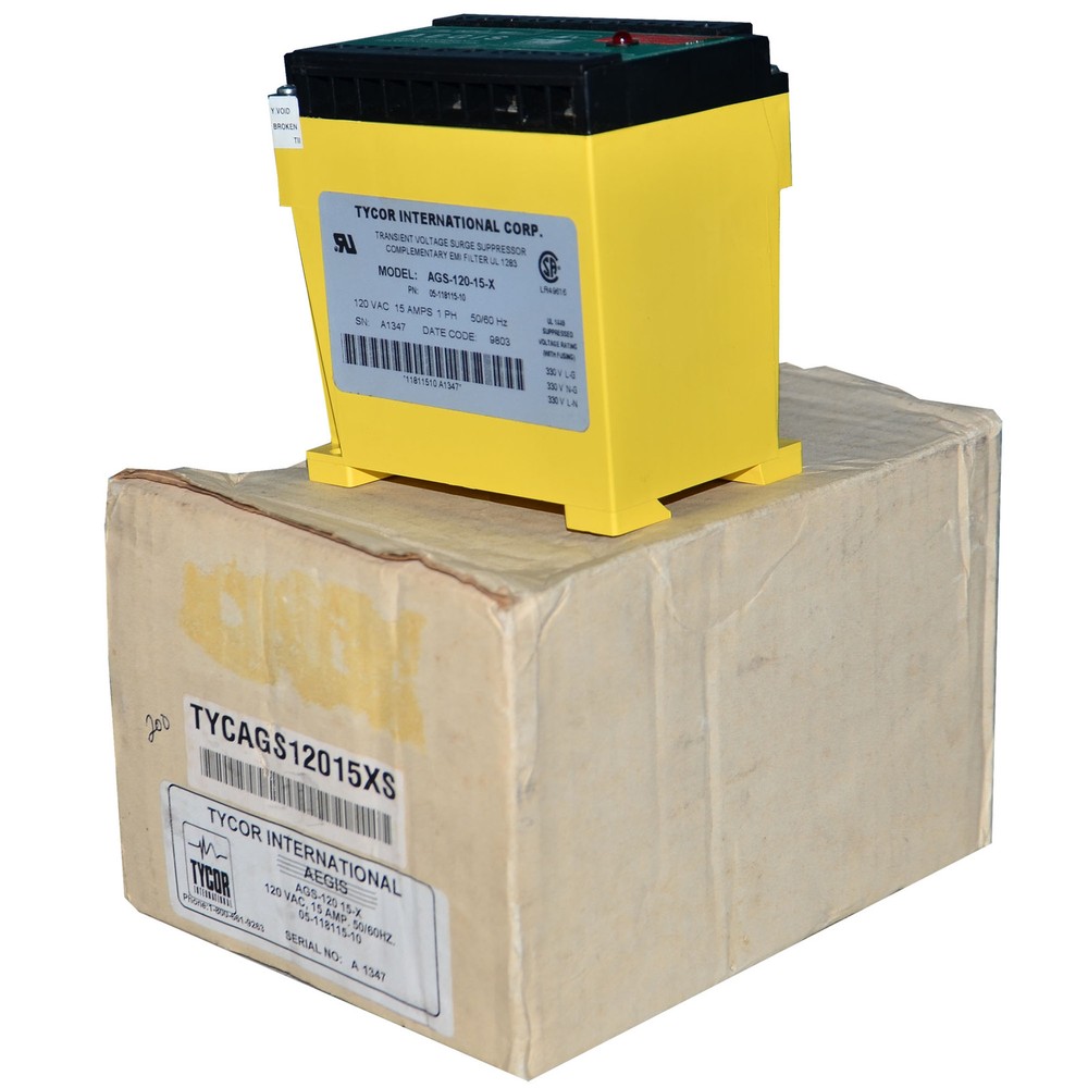 AGS-120 15-X Tycor International 15A 120VAC Surge Suppresor -SA