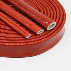 Silicone/Fiberglass Fire Sleeving High Temp Insulation Sleeve Φ4-100mm Red