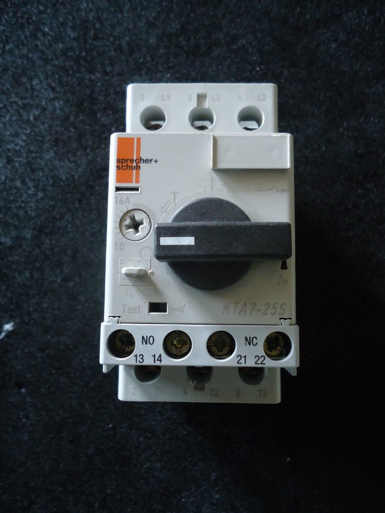 Sprecher+Schuh KTA7-25S-16A. Manual Motor Controller. Made in Switzerland
