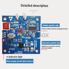 DC12V-24V 20W Wireless Car Fast Charging Board High-power Charging Module DIY