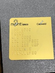 Cadweld nVent Erico VAC2Q Mold 4/0 Concentric To Vertical Steel Pipe 1/8 3MM Gap