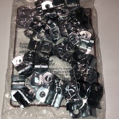 (4) HALEX SERVICE 1/4” Midget 1-Hole Strap Steel, 50-Pk. Total 200 #26214