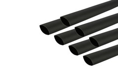 7 Lot TEMCo 1/2″ Marine Heat Shrink Tube 3:1 Adhesive Glue Lined 12″ long BLACK
