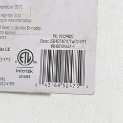 LED Light Bulb Clear Filament Design 4 Watt 500 Lumens – 93129027