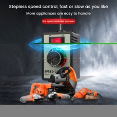 4000W Electronic Voltage Regulator Stepless AC Motor Speed Controller 110V/220V
