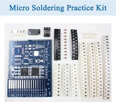 SMD SMT Practice Board DIY Electronic Kit LED Transistor Soldering Tool