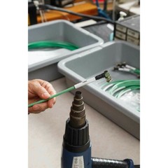 BRADY PS-125-150-GR, 3″ Core PermaSleeve Polyolefin 22-16 Gauge Wire Mark Sleeve