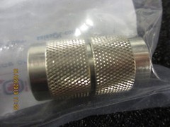 AXA-NMNM L-com Adapter, Barrel, N(Male-Male), Nickel Plated BRAND NEW! @5 Pieces