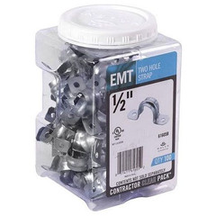 Halex 61605B, 1/2″, Steel, 2-Hole, EMT Conduit Strap, 1 pc