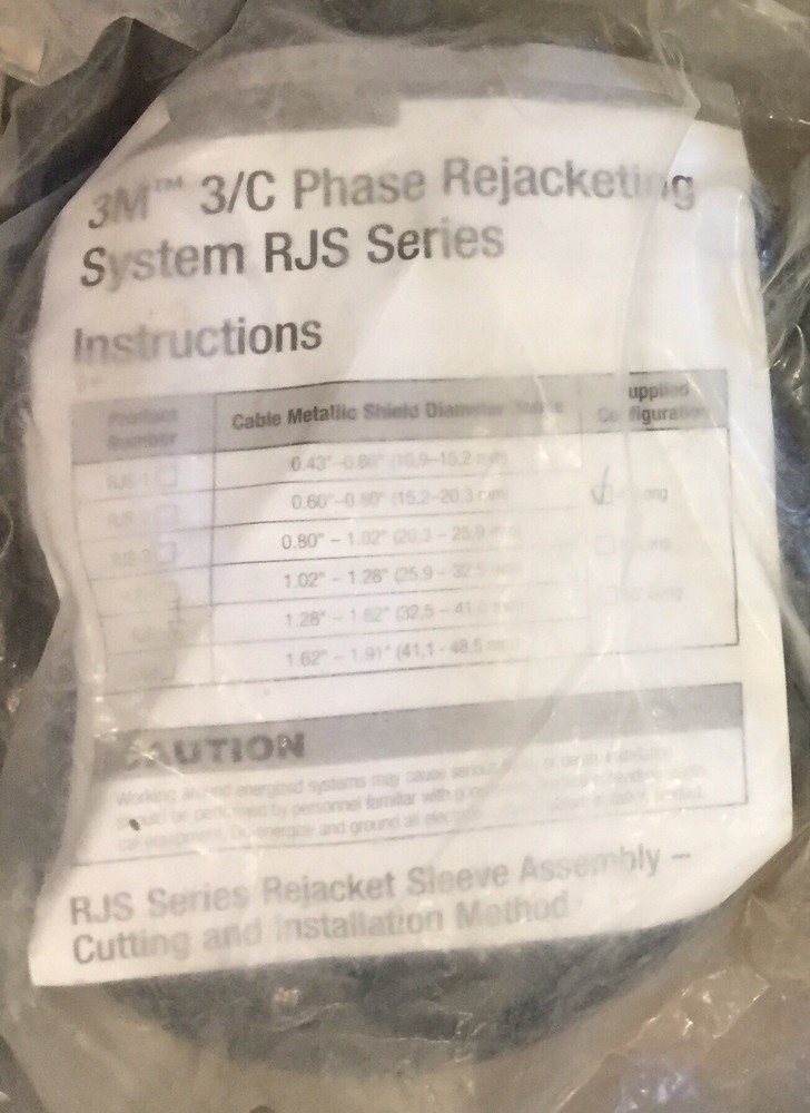 3M RJS-5-4FT 3/C Phase Rejacketing System *