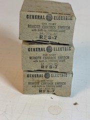 3 -UNUSED Vtg GE General Electric RFS-7 Remote Control Switch w/ Locator Light