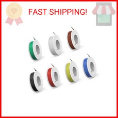 22 awg Silicone Electrical Wire Cable 7 Colors (26ft Each) 22 Gauge Hookup Wires
