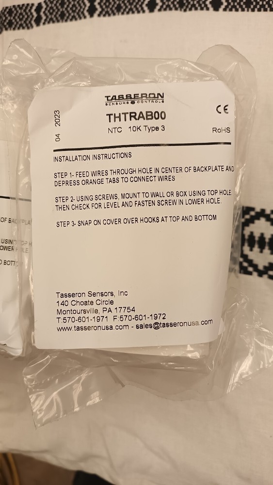 12 – TASSERON THTRAB00 / THTRAB00 (NEW IN BOX OF 12)