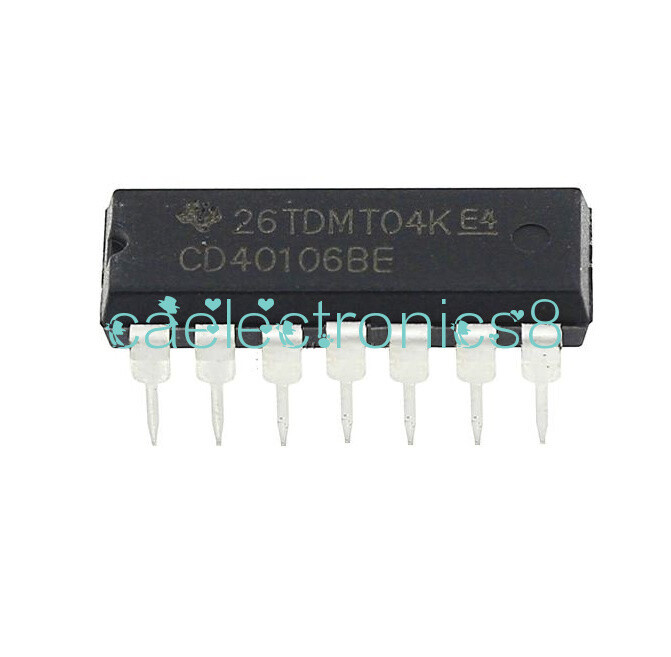 10PCS CD40106 CD40106BE 40106 HEX SCHMITT TRIGGER IC NEW