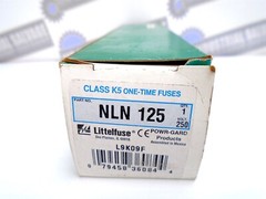 LITTLEFUSE – NLN-125 – L9K09F – POWR-GARD Fast Blow 1-Time Fuse 125A 250 AC/DC