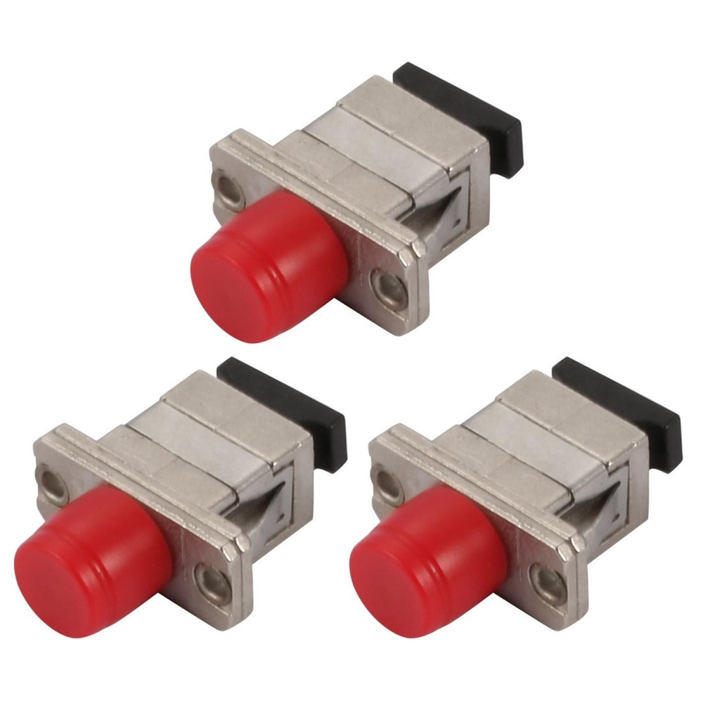 3Pcs FC/SC Fiber Cable Optical Optic Convert Coupling Connector Adapter