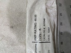 Eaton Cooper Power A31040 Fuse Link Accessory Fit-All Kearney Type K 40A 34KV