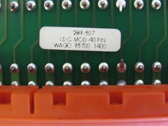 WAGO INTERFACE MODULE 289-507 I.D.C MOD-40 PIN 95700 1400
