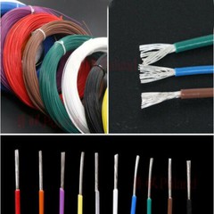 25 ~ 30AWG Insulated Copper Wire Silver Plated Single Core 0.05mm² Wire