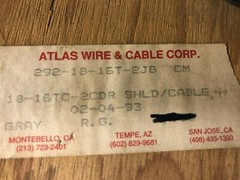 95′ Atlas Wire 292-18-16T-2J8 2 Conductor 18 AWG Stranded Cable