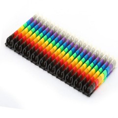 100Pcs Cable Marker Set Durable Easy-to-Use For Color-Coding Cables