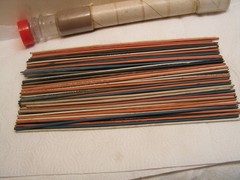VINTAGE 66 Pieces 12 1/4″+ Long 12 Gauge Copper Wire. In Homemade Tube Various C