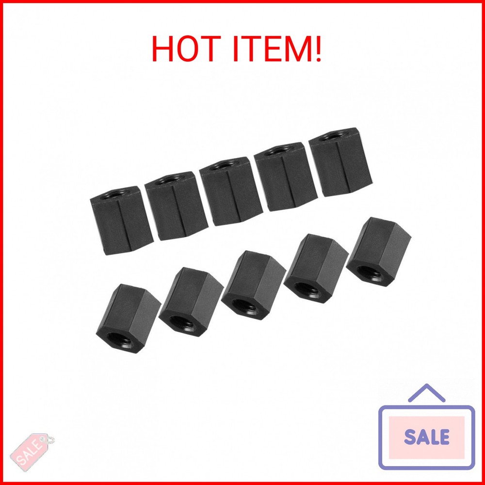 uxcell M3x6 Female-Female Hex Nylon PCB Motherboard Spacer Standoff for FPV Dron