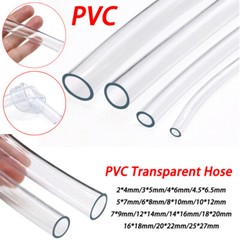 ID 2~20mm Clear Plastic PVC Hose Pipe Tubing – Fuel Oil Water Air Car Aquariums